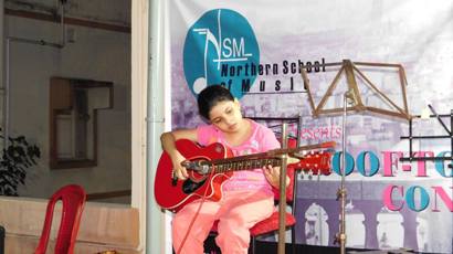 Western Classical Music on Acoustic (Spanish) Guitar at Roof-Top Concert April 2017 conducted by Northern School of Music