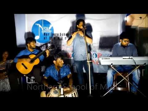 Bistirno Dupare - Flute, Keyboard, Classical Guitar and Tabla - Rooftop Concert, May 2018 - NSM Music School Kolkata