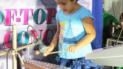 Children Music Education - Xylophone by Upasya - Rooftop Concert, May 2018 - NSM Music School Kolkata