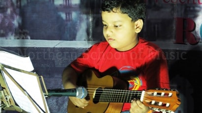 Classical Guitar Performance by Abhinaba - Rooftop Concert, May 2018 - NSM Music School Kolkata