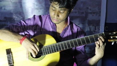 Classical Guitar Performance by Debasish - Rooftop Concert, May 2018 - NSM Music School Kolkata
