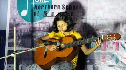 Classical Guitar Performance by Ipshita - Rooftop Concert, May 2018 - NSM Music School Kolkata