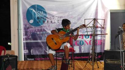 Classical (Nylon String) Guitar at Roof-Top Concert April 2017 hosted by NSM