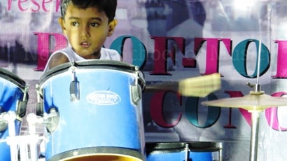 Drums Performance by Swapnil - Rooftop Concert, May 2018 - NSM Music School Kolkata