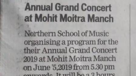 News about NSM Annual Grand Concert 2019 on Eastern Chronicle dated 01.07.2019