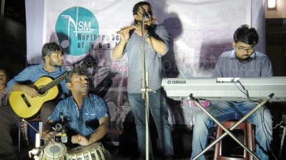 Flute, Keyboard, Classical Guitar, Tabla Orchestration  - Rooftop Concert, May 2018 - NSM Music School Kolkata