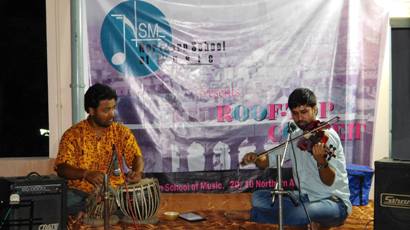 Indian Classical Music on Violin with Tabla accompaniment - Roof-Top Concert April 2017 by Northern School of Music
