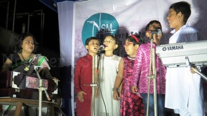 Indian Vocal Junior - Rooftop Concert, May 2018 - NSM Music School Kolkata