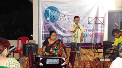 Indian Vocal with Harmonium at NSM Roof-Top Concert April 2017