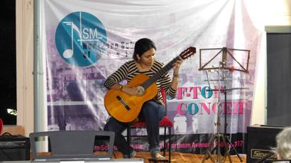 Nylon String Guitar performance in Roof-Top Concert April 2017 by Northern School of Music