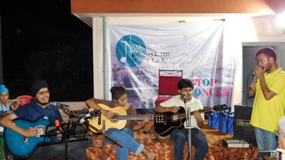 Orchestration with Classical Guitar, Spanish Guitar, Western Vocal and Mouth Organ - NSM Roof-Top Concert April 2017