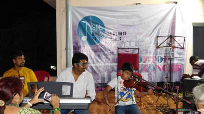 Indian Music on Violin with Keyboard accompaniment in Northern School of Music Roof-Top Concert April 2017