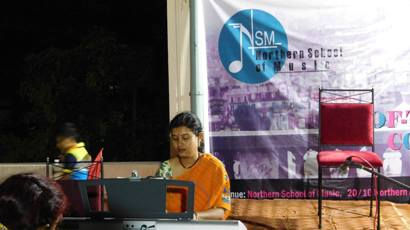 Western Classical Music on Synthesizer / Keyboard - Roof-Top Concert April 2017 by NSM Music School Kolkata