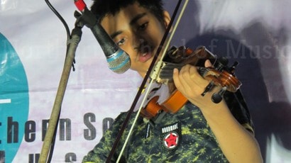 Western Violin Performance by Ramaditya  - Rooftop Concert, May 2018 - NSM Music School Kolkata