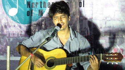 Western Vocal with Classical Guitar by Santanu - Rooftop Concert, May 2018 - NSM Music School Kolkata